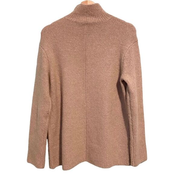 Vince Double Slit Fluffy Alpaca Blend Mock Neck/ Turtleneck Sweater in XS $395 - Picture 4 of 10